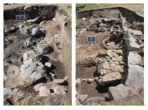 Images of a) storage area and b) altar in the East Citadel Shrine at Gegharot